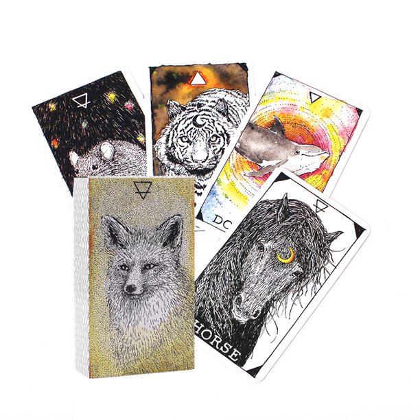 Baraja de cartas y guía de Tarot, juguete de juego de Tarot, adivinación, oráculos, guía del destino, tablero en inglés para regalo familiar Fivean unisex