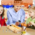 thumbnail image 5 of Destornillador para niños Tablero ocupado de madera Juguetes educativos ocupados Niños y bebés 3+ Aprende habilidades básicas Educación en el aula Juguetes sensoriales Autobús ocupado JAMW Sencillez, 5 of 5