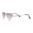 thumbnail image 3 of Kids Size Fun Bling Diamond Lens Rimless Party Shade Sunglasses Gold - Purple, 3 of 4