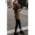 thumbnail image 6 of Deago Women's Oversized Fuzzy Casual Loose Sweatshirt Pullover Hoodies Long Sleeve Sweater with Pockets Outwear M-3XL, 6 of 6