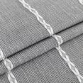 thumbnail image 4 of Rectangle Waterproof Tablecloth, 55x102" Embroidery Burlap Linen with Tassel, Stain and Water Resistant Table Cover for Kitchen Dining Room(Grey Lines), 4 of 5