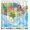 Muiti-a474, variant on USA Political Road Map Shower Curtain Map Pointers Bathroom Curtains, Machine Washable, Water-Repellent, 72 by 72 Inches