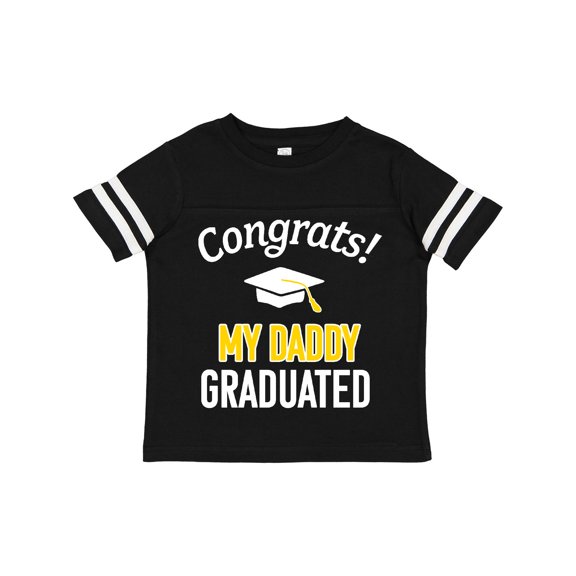 Inktastic Congrats My Daddy Graduated with Cap Boys or Girls Toddler T-Shirt