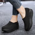 thumbnail image 3 of Women's Platform Sneakers Fashion Mesh Walking Shoes Casual Slip On Running Shoes Loafers, 3 of 6