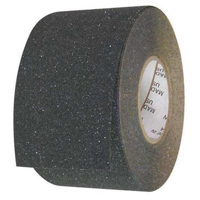 4 in. x 60 Pi. Rouleau Antidérapant Sécurité Gros Ruban & 44; Noir Plat