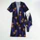 thumbnail image 4 of Bikini ajustado con estampado de hojas y flores para mujer, traje de baño cómodo de una pieza con agujeros para mujer OAVQHLG3B Store  lin121212, 4 of 4