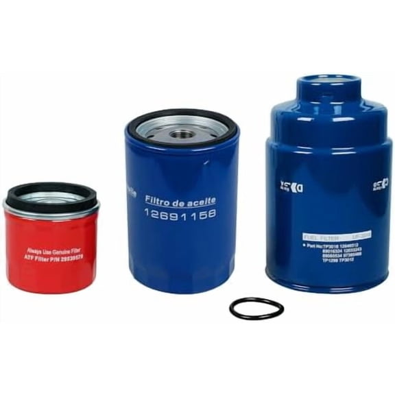 TP3018 PF2232 29539579 Diesel 6.6L Duramax Filter Kit Fits for 2001-2016 Chevy Silverado/GMC Sierra 2500 3500 HD Engine. Fuel/Oil/Transmission Filters
