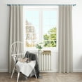 thumbnail image 5 of Deconovo Room Darkening Curtains for Living Room Pack of 2, Rod Pocket Black Out Window Treatments, Light Beige, 52 W x 84 L, 5 of 11