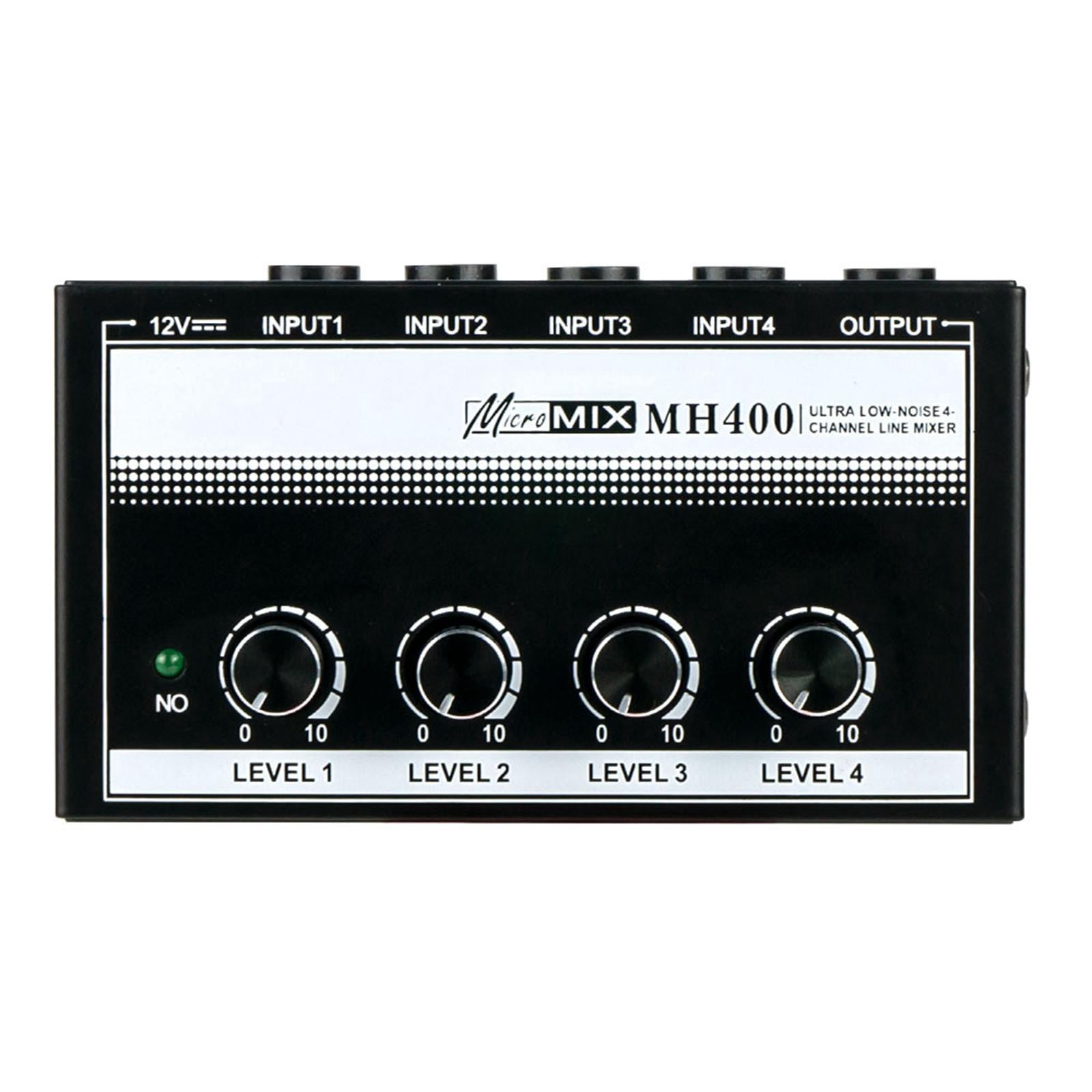 LeeQinersw Sound Mixer Volume Control Audio Sound Mixer for Microphone Keyboards Bass