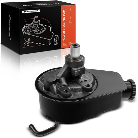 A-Premium Power Steering Pump, with Reservoir, Compatible with Chevrolet Malibu, Impala, Camaro, Caprice, Buick Regal, LeSabre, Century, GMC C15/C25/C35 Pickup, C1500 Suburban, Pontiac Phoenix