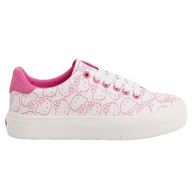 Tenis Hello Kitty Casuales Para Mujer Talla 22 Color Blanco