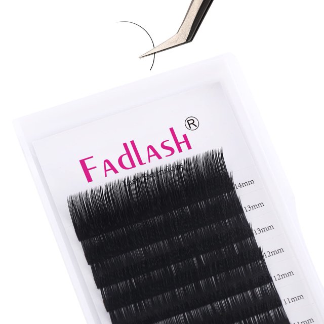 FADLASH Extension de Cils Individuelle Extensions de Cils Super Mates Classiques Cils CC Courbure 018 Longueur Mixte 814mm Fournitures de Cils 018CC 814mm Plateau Mixte