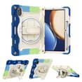 thumbnail image 2 of XYX 3in1 Rotating Stand Case for Honor Tab V7 Pro 11 inch with Hand/Shoulder Strap, Shockproof Rugged, Colorful Blue, 2 of 7