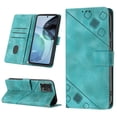 thumbnail image 1 of Compatible with Motorola Moto G72 Classic Embossed PU Leather Case with Card Holder Shockproof Cover, 1 of 5