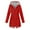 05# Red, variant on YDDIAN Rain Coats for Women Plus Size Long Sleeve Lightweight Long Rain Jackets with Hood Zip Fall Y2k Outdoor Waterproof Trench Coats with Pockets Cyan XXL