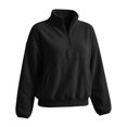 thumbnail image 3 of Hurxie Womens Quarter Zip Pullover Casual Shirts Half Zip Sweatshirts Half Zip Pullover Women Fall Winter Athletic Clothes, 3 of 6