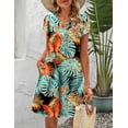 thumbnail image 3 of Zeagoo Women's Casual A-Line Dress with Pockets Summer Beach Floral Tshirt Dress Short Sleeve Dress Flowy Sundresses, 3 of 6