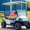 thumbnail image 2 of Uorisanigo Golf Cart Seat Covers Party the USA Split Backres Front Seat Cover 2-Pack for All Seasons Stretch Adjustable Straps Universal Fit Club Car Front Seats Set, 2 of 7