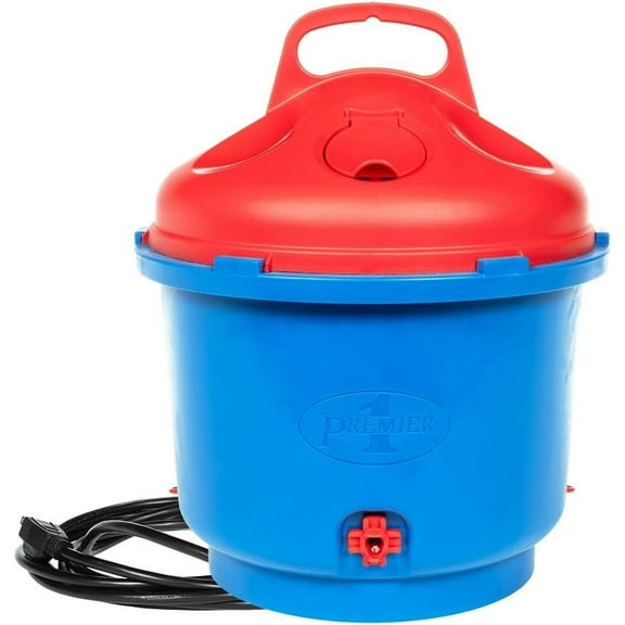 Premier 1 All-Season Heated Poultry Waterer for Chickens and Ducks - 3 Gallon