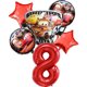 thumbnail image 3 of Juego de 6 a 8 globos de aluminio para fiestas de cumpleaños de Disney Cars para niños y niñas, suministros para fiestas de Lightning McQueen, 3 of 5