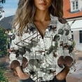 thumbnail image 2 of Endives Women Cotton Shirt Printed Fashion Button Down Shirts Long Sleeve Blouse Casual Tops Long Sleeve Shirts for Women, 2 of 4