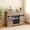 Light Oak, variant on Topcobe 52 Inches Wine Bar Cabinet with LED Lights and Sliding Barn Doors, Modern Furniture, Sturdy, Fashion-White