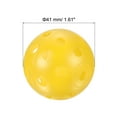 thumbnail image 2 of Uxcell Air Flow Hollow with Mesh Bag Swing Training Golf Practice Balls Yellow 12 Pack, 2 of 5