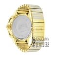 thumbnail image 3 of Roman Face Mens Real Diamond Dial 18K Yellow Gold Tone Jojo Jojino Joe Rodeo Full Stainless Steel 54mm Watch W/Date, 3 of 5
