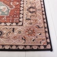 thumbnail image 5 of Safavieh Tucson Filip Oriental Machine Washable Area Rug, Aqua/Rust, 8' x 8' Square, 5 of 13