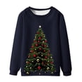 thumbnail image 1 of Sudaderas sin capucha para hombre, estilo casual, a la moda, con cuello redondo, estampado, de manga larga, blusas de manga larga y cuello redondo, blusas de poliéster para hombre, 1 of 4