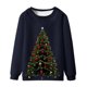 thumbnail image 1 of Sudaderas sin capucha para hombre, estilo casual, a la moda, con cuello redondo, estampado, de manga larga, blusas de manga larga y cuello redondo, blusas de poliéster para hombre, 1 of 4