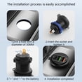 thumbnail image 5 of Fast Charging 45W Car Socket 4 Port USB Chargers Waterproof Dustproof Adapter for 12V-24V Automotive Marine Use, 5 of 8
