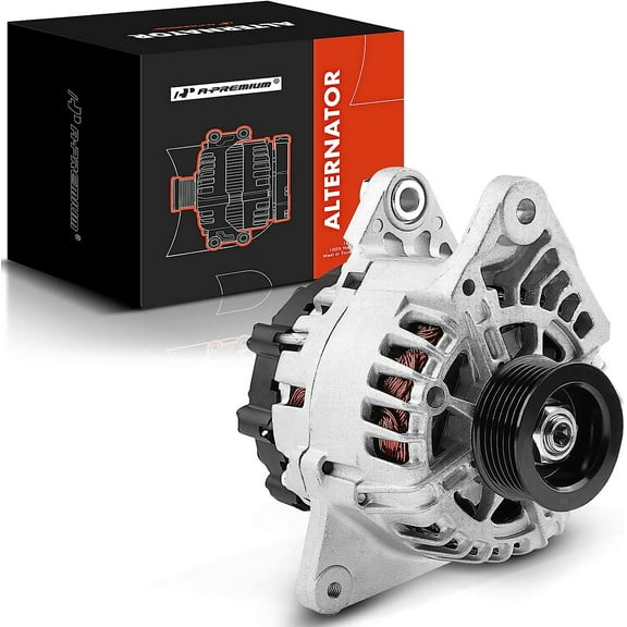 A-Premium Alternator Compatible with Hyundai Tucson 2014-2015 L4 2.0L, 12V 120Amp Clockwise 6-Groove Pulley, Replace# 37300-2E400, 2612741, 0986UR6300
