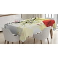 thumbnail image 1 of Year of the Dog Tablecloth, Happy New Year Thriving Tree Branch and Balloon on Sakura Bloom Background, Rectangular Table Cover for Dining Room Kitchen, 60 X 90 Inches, Multicolor, by Ambesonne, 1 of 3