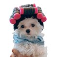 thumbnail image 2 of Visland Pet Headgear - Pet Curly Hair Perm Hat Cosplay Funny Hat Puppy Cap Cat Headwear Pet Accessories Photo Props, 2 of 8