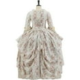 thumbnail image 5 of Floral 18th Century Royal French Women Queen Marie Antoinette Dress Georgian Dress Victorian Rococo Ball Gown, 5 of 7