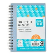 Pen + Gear Sketch Diary, 70 Sheets, 5.5" x 8.5", Blue