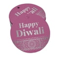 thumbnail image 1 of Inkdotpot Pack Of 100 Happy Diwali Favor Paper Tags Craft Real Silver Foil Hang Tags, 1 of 7