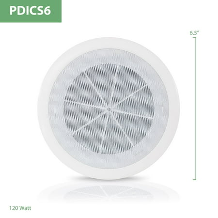 New Pyle PDICS6 6.5" 240 Watt In-Ceiling Full Range Flush Mount Speaker System