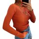 thumbnail image 5 of Top de cuello redondo para mujer See Through Mesh Sheer Top Pullover Slim Fit Party Clubwear Hugtrwg Para estrenar, 5 of 9