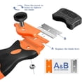 thumbnail image 2 of Plastic Razor Blade Scraper, Stove Scraper, Paint Scraper for Glass Cooktop Window Decal Cleaning with Blades, 2 of 5