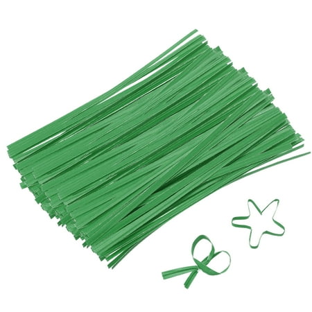 Uxcell 6 Kraft Paper Twist Ties Metallic Reusable Ties for Bakery and Goodie Bags Pack of 1000 Green