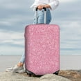 thumbnail image 7 of Susaid Glitter Pink Print Elastic Washable Suitcase Cover with Hidden Zipper, Fits 18-32 Inch Luggage for Protection During Travel-Small, 7 of 7