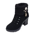 thumbnail image 3 of Femmes Hiver Bottes Bottines Temps Froid Tendance Talons Hauts Talons Cheville 41, 3 of 9