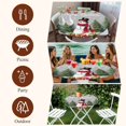thumbnail image 7 of Grey Christmas Round Tablecloth, Fitted Table Cover with Elastic for 36"-44" Round Tables, Xmas Tree Ball Snowflake Winter Gifts Table Cloth Outdoor Indoor Dinning Party Waterproof Tablecloths, 7 of 7