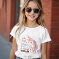 thumbnail image 2 of Fashion Teen Girls Graphic T-Shirt, Cute Smart And A Little Bit Dramatic Letter Print Design, Loose Comfortable Short Sleeve Casual Tee Apparel, 2 of 8