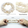 thumbnail image 3 of Dalrosia 6PCS Pearl Hair Ties Elastic Hair Scrunchies Fancy Stretchy Rhinestone Hair Bands Bead Ponytail Holders Hair Ropes Hair Accessories for Women and Girls Gift, 3 of 5