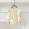 thumbnail image 1 of Vestido de princesa Floral bordado de verano para niña, bonito encaje con cuello de hoja de loto, Body para bebé, trajes para hermana, ropa dulce para niño, 1 of 6