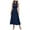 Z1-Dark Blue, variant on vigerkar Women's Midi Summer Dresses Casual V Neck Swiss Dot Ruffle Sleeveless A Line Beach Sun Dress Blue, M