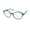 teal / brown, variant on KOALI 20122K EYEGLASS FRAME/GLASSES HANDMADE ACETATE COLORFUL AVANT-GARDE DESIGN
